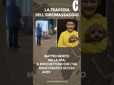 Video Matteo morto nella spa: il bocchettone che l'ha risucchiato e ucciso aveva una forza di 80 chili