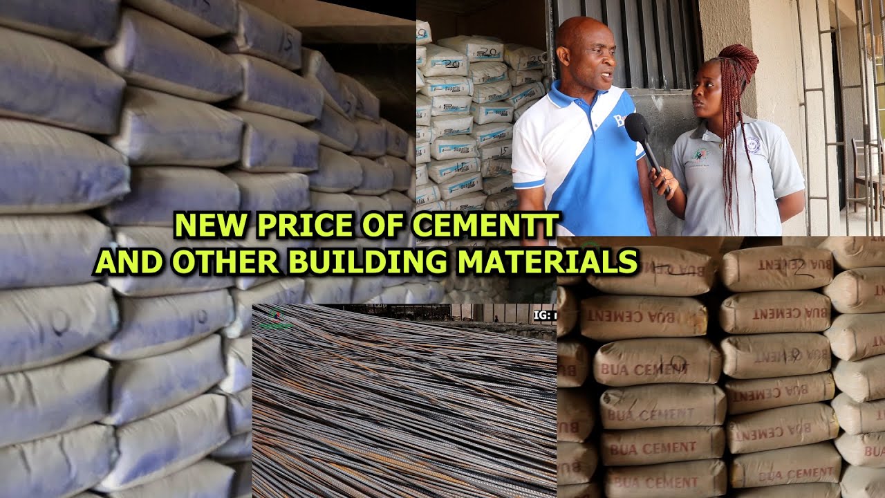 Новая стоимость цементной арматуры и других строительных материалов в Нигерии