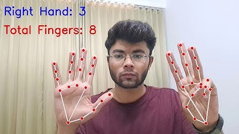Real-Time AI Finger Counter Using MediaPipe & OpenCV