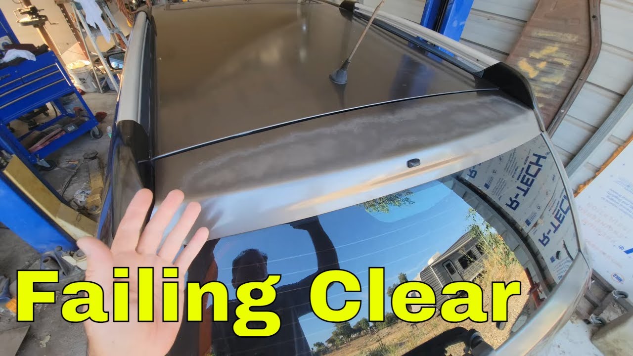 Fixing Failing automotive clearcoat delamination white spots YouTube