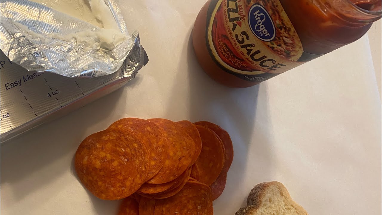 Cream Cheese Pepperoni Pizza, cooking on a budget YouTube