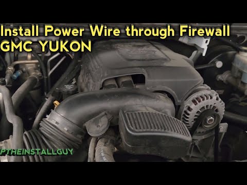 install amp power wire through firewall of GMC YUKON