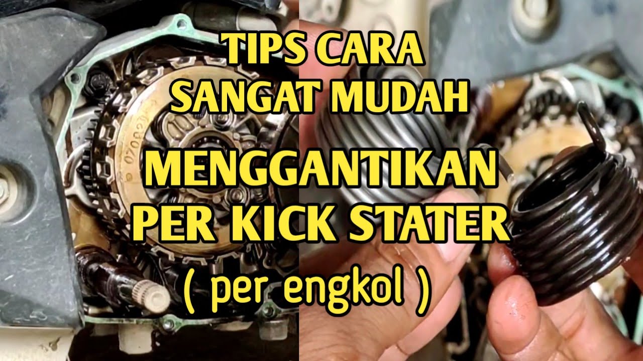 Cara mengganti per kick stater/per engkol HONDA SUPRA X 125