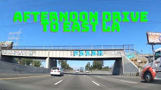 [4K] Afternoon Drive to East LA from Long Beach – Los Angeles, CA – California – USA