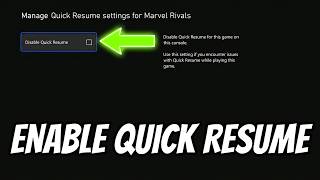 How To Enable Quick Resume For Games On Xbox