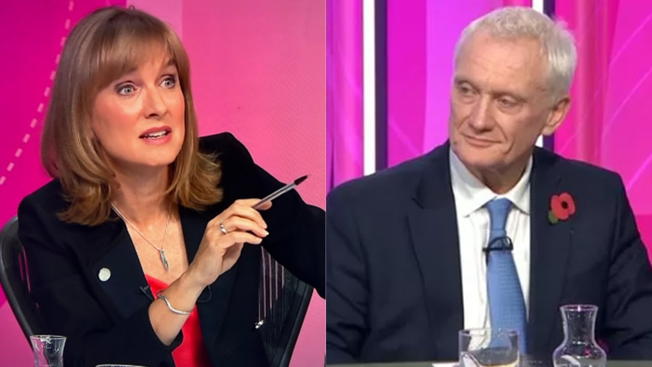 Разгорается ожесточенный скандал во время передачи «Время вопросов», поскольку Фиона Брюс хранит ...