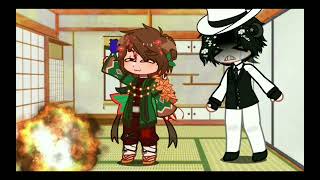 Tanjiro burns blue spider lily in front of muzan || Gacha || KNY ||