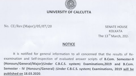 CU রেজাল্টের বাস্তব নোটিস | even sem|even sem exam 2022 | calcutta university result