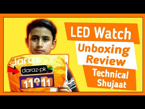 LED Watch Unboxing Review !!Technical Shujaat!!.apkshujaat.cf