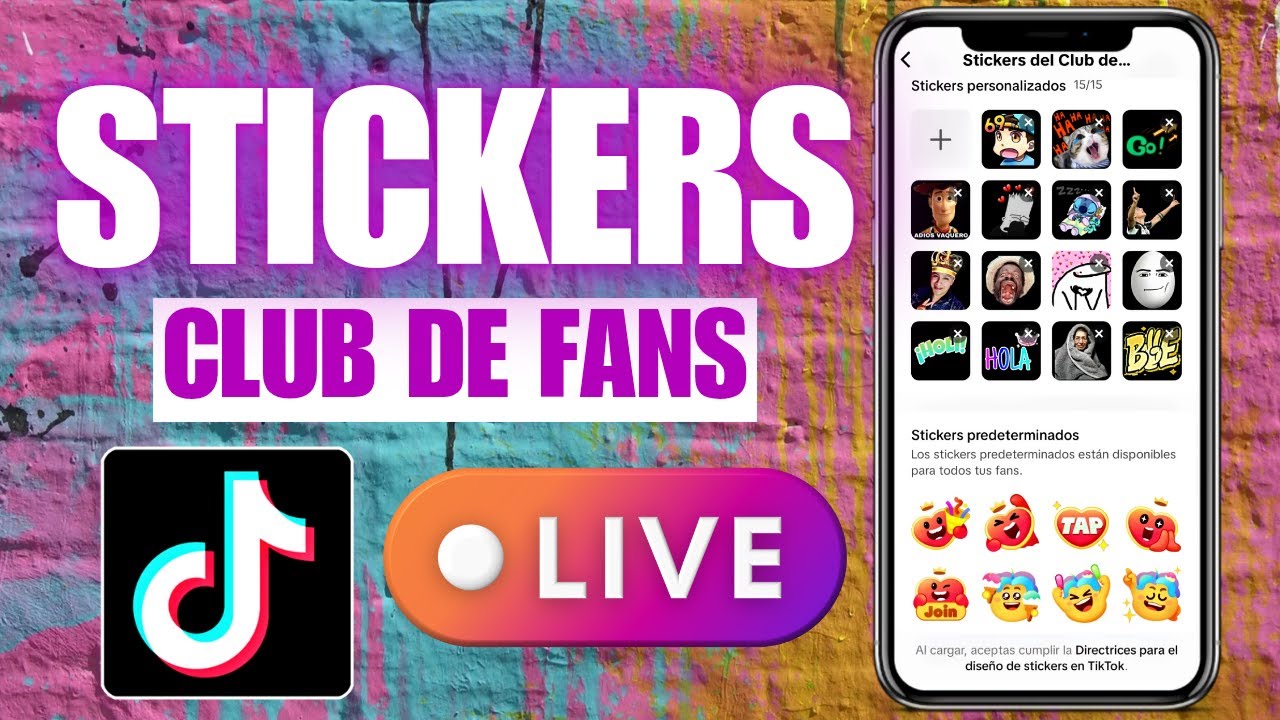 Cómo PERSONALIZAR mis STICKERS de CLUB de FANS TIKTOK | LIVE