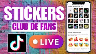 How to CUSTOMIZE my TIKTOK FAN CLUB STICKERS | LIVE screenshot 3