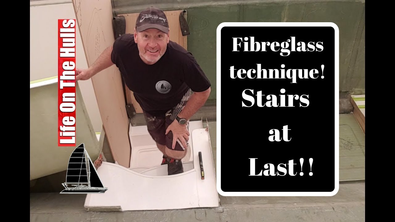 Ep087 We have stairs at last – Life On The Hulls – 40ft Catamaran Build