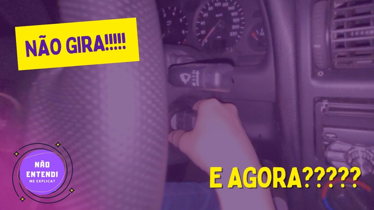 Volante do carro travado e ignição/chave não gira - o que fazer?? - YouTube