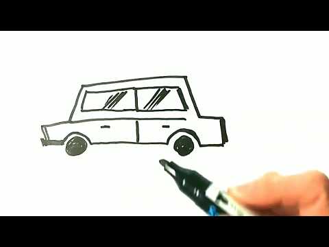 Видео: Как да нарисувате кола на бъдещето