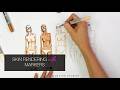 How to Render Skin Tones with Markers | Quick Croqui Shading Tutorial for Fashion Illustration