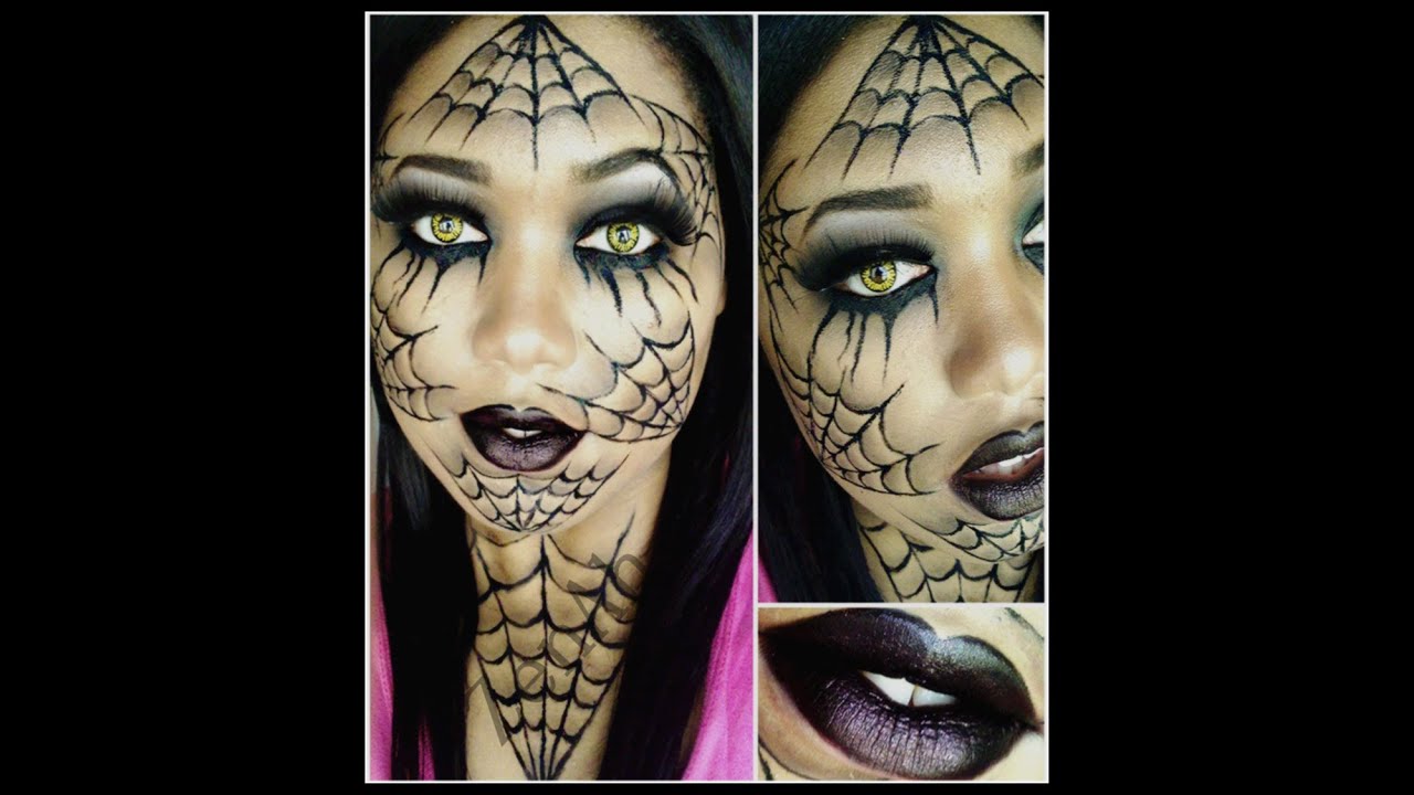 Dramatic Spider Web Makeup Tutorial YouTube