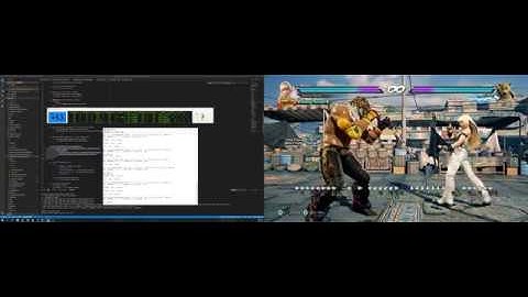 TekkenBotPrime: FrameData Overlay, random column ordering-displaying