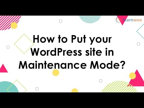 How to Put your WordPress site in Maintenance Mode?