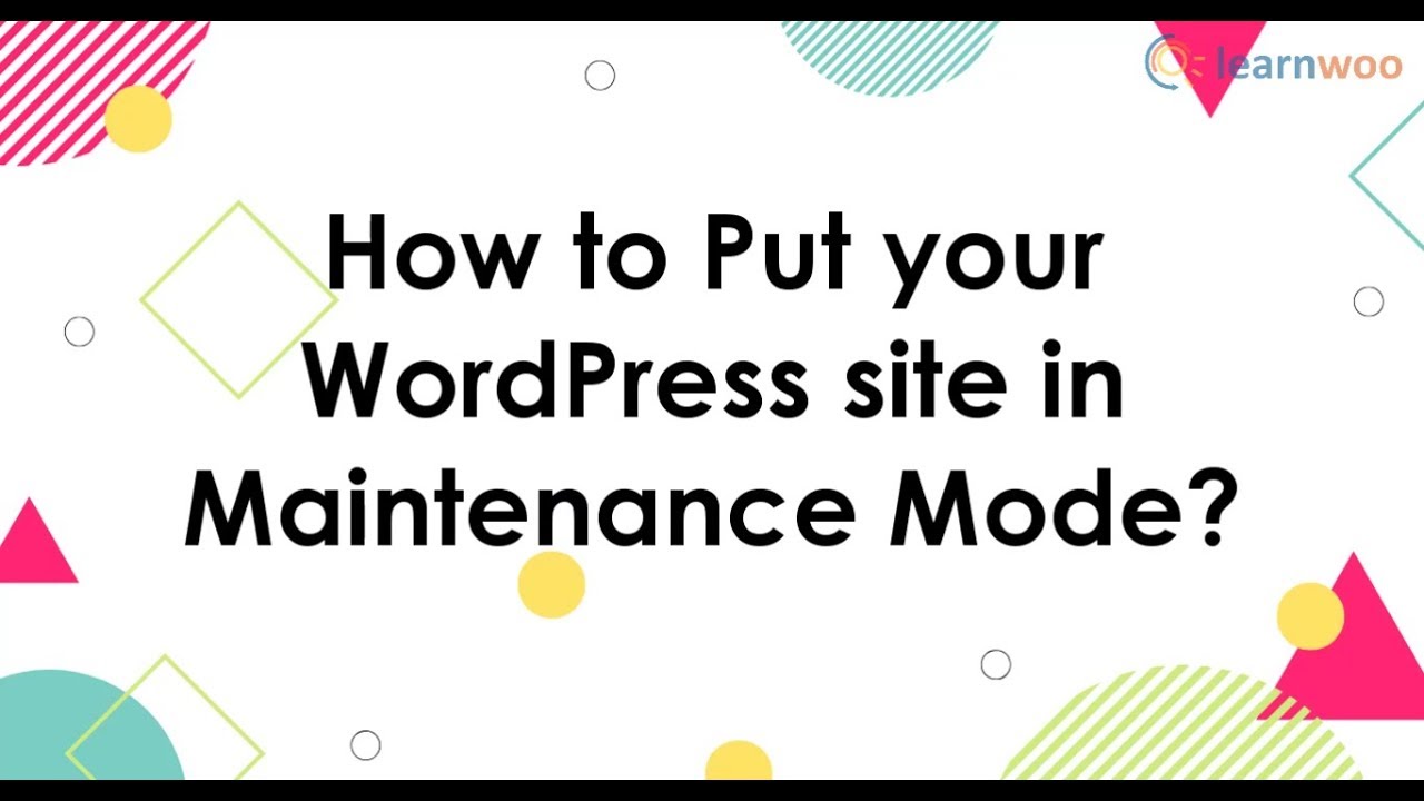 How To Put Your WordPress Site In Maintenance Mode YouTube how-to-put-your-wordpress-site-in-maintenance-mode-youtube