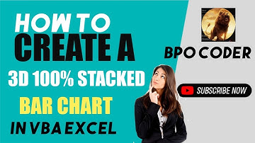How to Create a 3D 100% Stacked Bar Chart in Excel VBA
