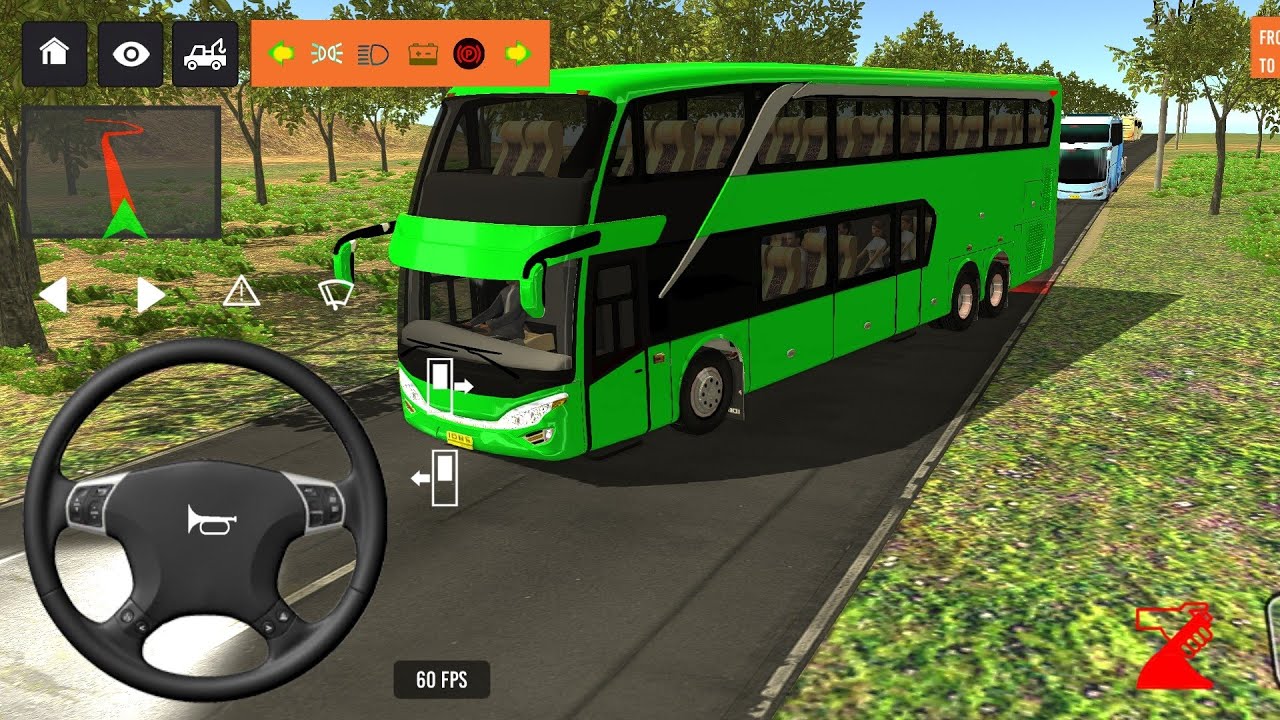 Part- 339 NEW Coach bus simulator ||🌟 Indonesia bus 
