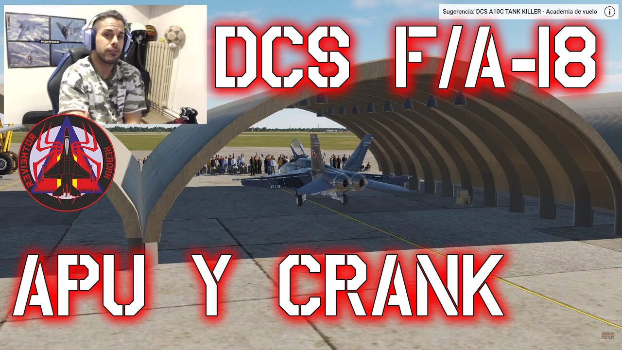 DCS F18 PANEL - APU ENGINE CRANK