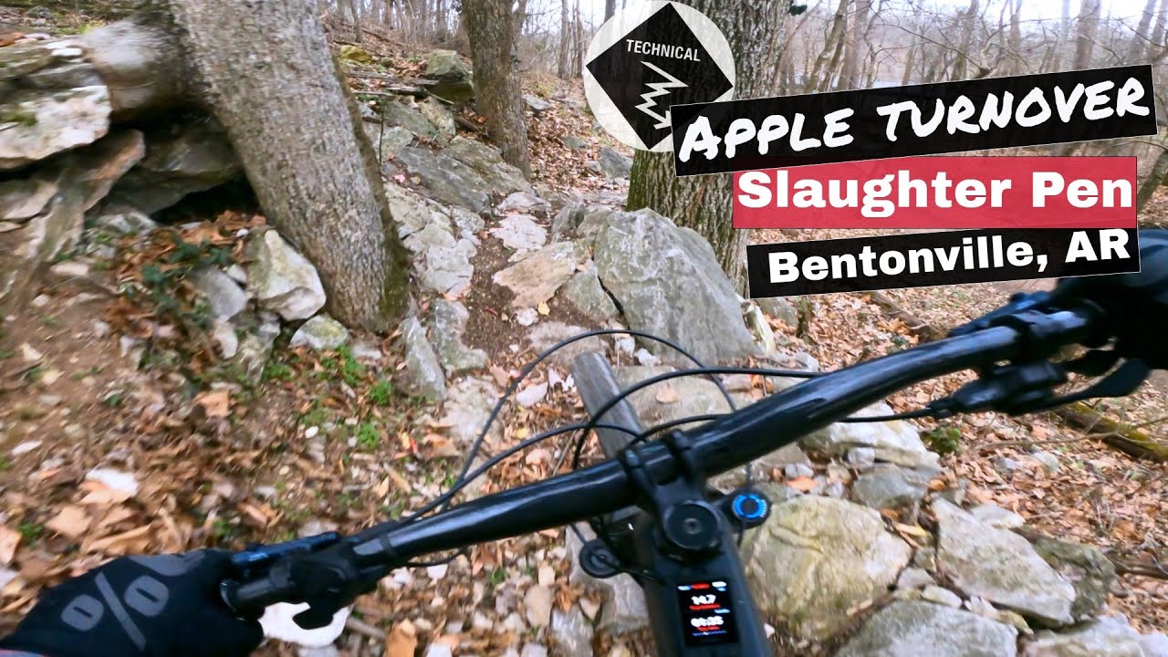 Apple Turnover at Slaughter Pen on an E-Bike || GNARLIEST TRAILS IN BENTONVILLE