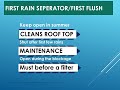 First rain separator  first rain flush  rain water harvesting  rajendra kalbavi
