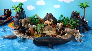 Island Diorama for Playmobil Land and Sea Animals
