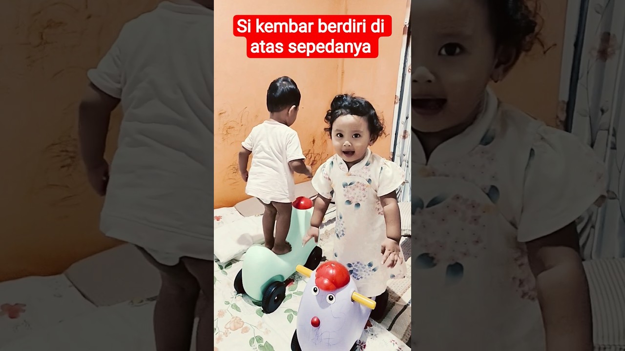 awas nak, jaga keseimbangan ya 😇🥳#balon #naiksepeda #funny #shorts #fypシ゚viral #barongsai