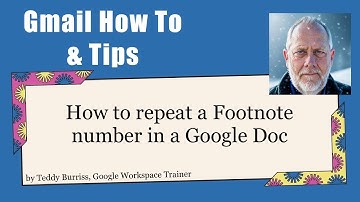 How do I repeat a Footnote in Google Docs using the same footnote number.