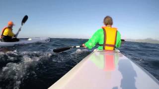Kyle's Levante Downwind Surfski in Tarifa HD