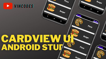 Material Card View UI Design in Android Studio By VINCODES
