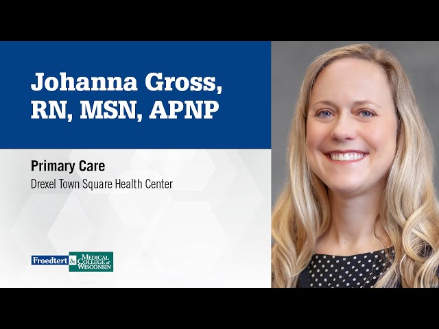 Watch Johanna Gross, nurse practitioner on YouTube.