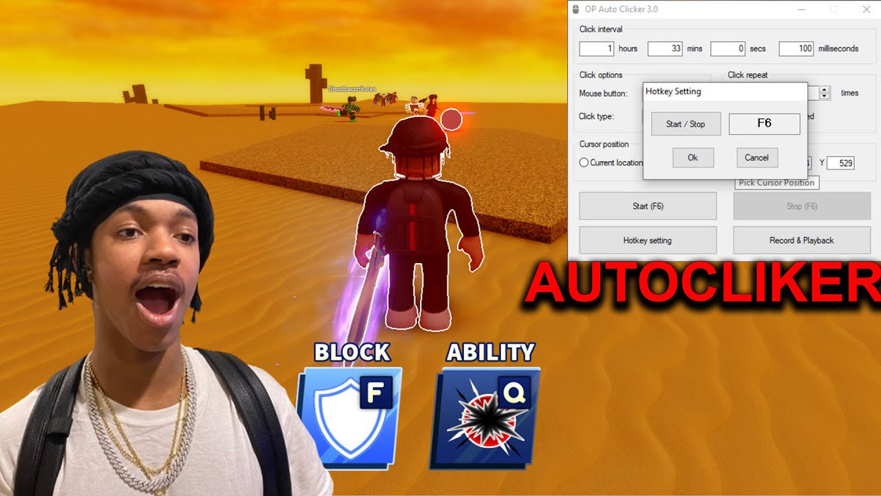 how to do an auto clicker on roblox on Blade Ball｜TikTok Search