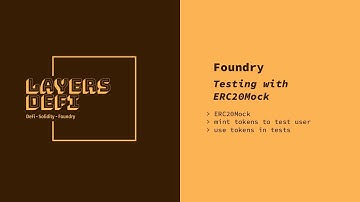 Foundry: Testing with ERC20Mock