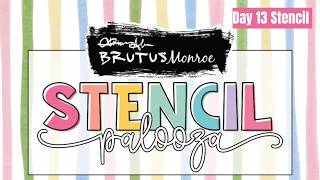 Stencilpalooza Day 13 - Basket Weave