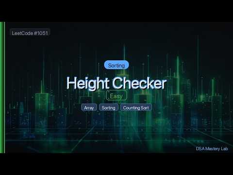 LeetCode 1051: Height Checker — The Sorting Trick (C#)