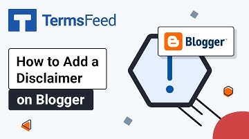 How to Add a Disclaimer page on Blogger