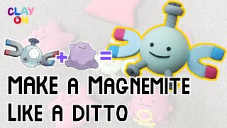 Pokémon Clay Art - Make a Magnemite like a Ditto !!