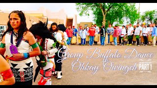Group Buffalo Dance Part 1 #2024 #OhkayOwingeh #SJP  #nativeamerican #505