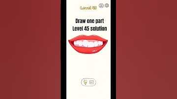 Draw one part level 45 Walkthrough easy and fast solution #dop #drawonepart  #shorts