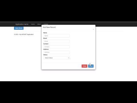 ASP.NET : How to Open Popup Modal on Button Click In Asp.net web forms for Crud Operation (part 1)