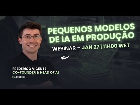 Webinar Intro: Pequenos Modelos de IA em Produção - YouTube