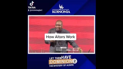 How Altars work with Apostle Joshua Selman
