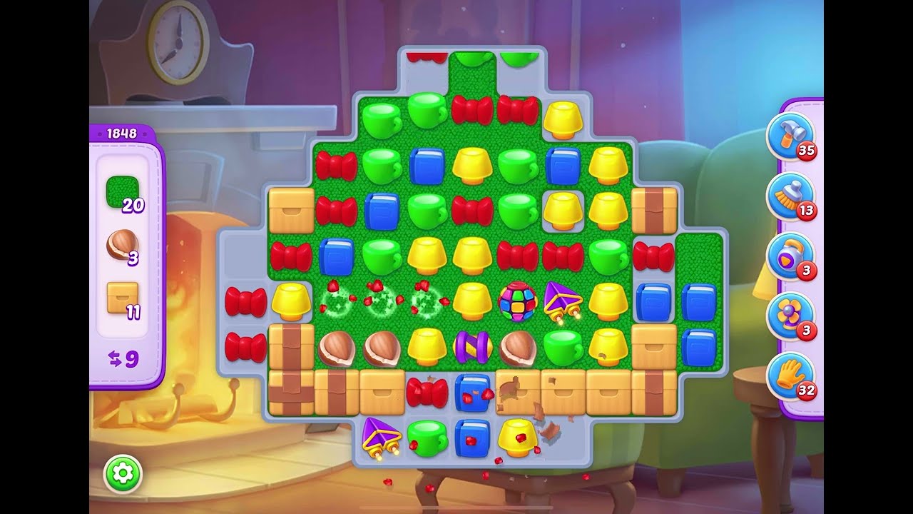 Homescapes Level 1848 Hard NO BOOSTERS