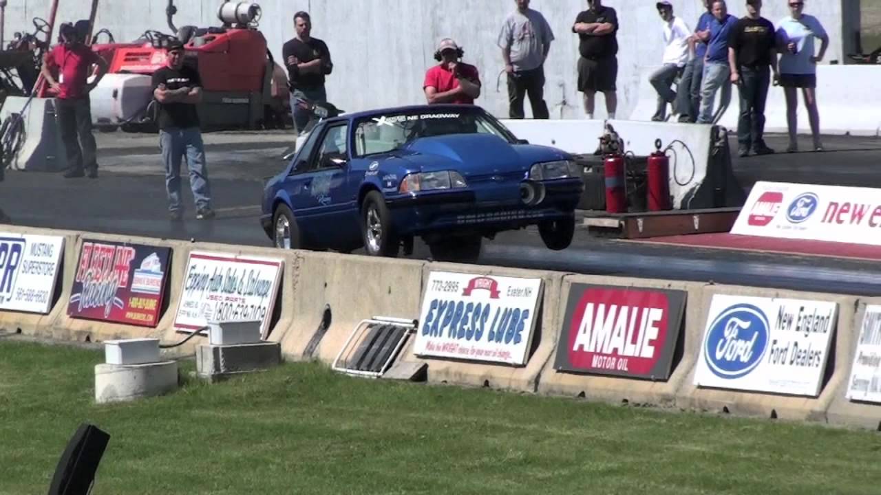 Nice Wheelie Tim Meagher's X275 Mustang New England Dragway