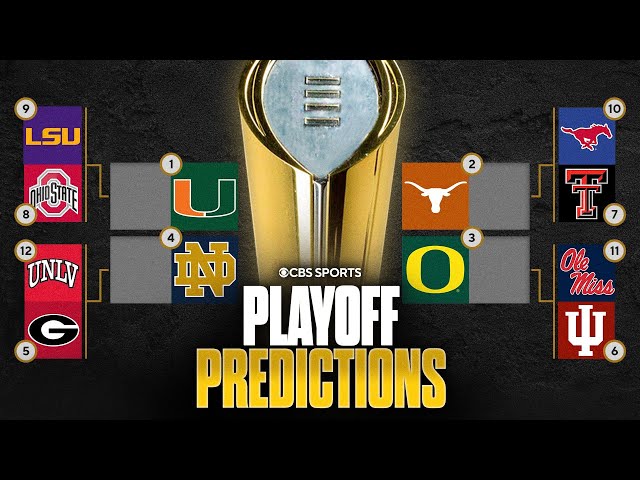 2026 College Football Playoff Predictions: Miami captures No. 1 seed, LSU makes it under Lane Kiffin
