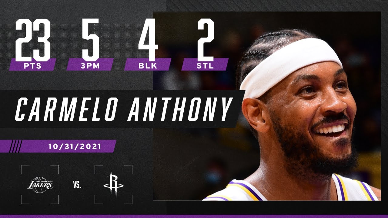 Melo keeps excelling for the Lakers in W vs. Rockets