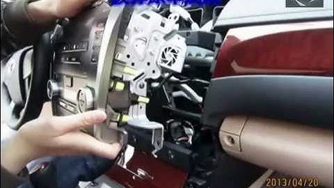 How to install the Car DVD Player GPS navigation for 2012 Camry Installation guide step by step by o